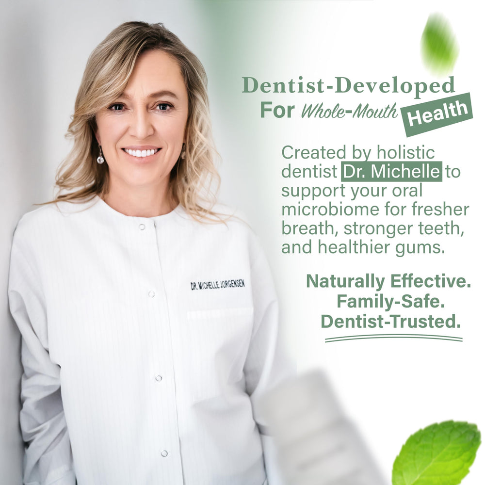 Living Well with Dr. Michelle held in hand to show 4 oz scale and travel-friendly convenience