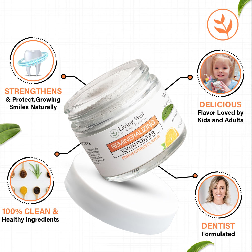 Living Well with Dr. Michelle label close-up showing ingredients and third-party testing