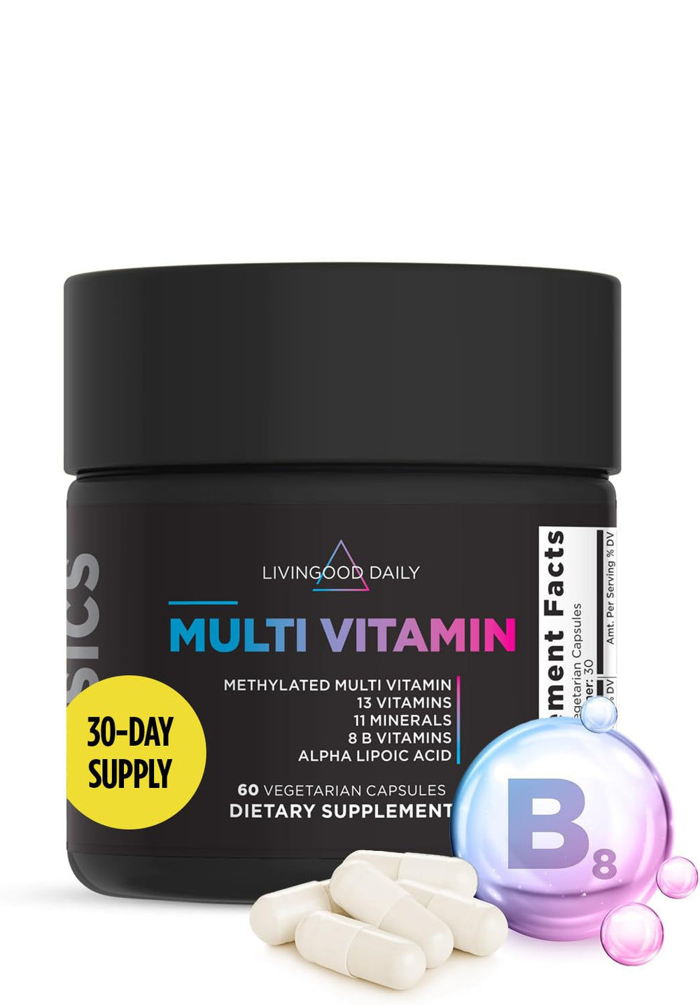 Livingood Daily front label showing product name and 25-in-1 benefit