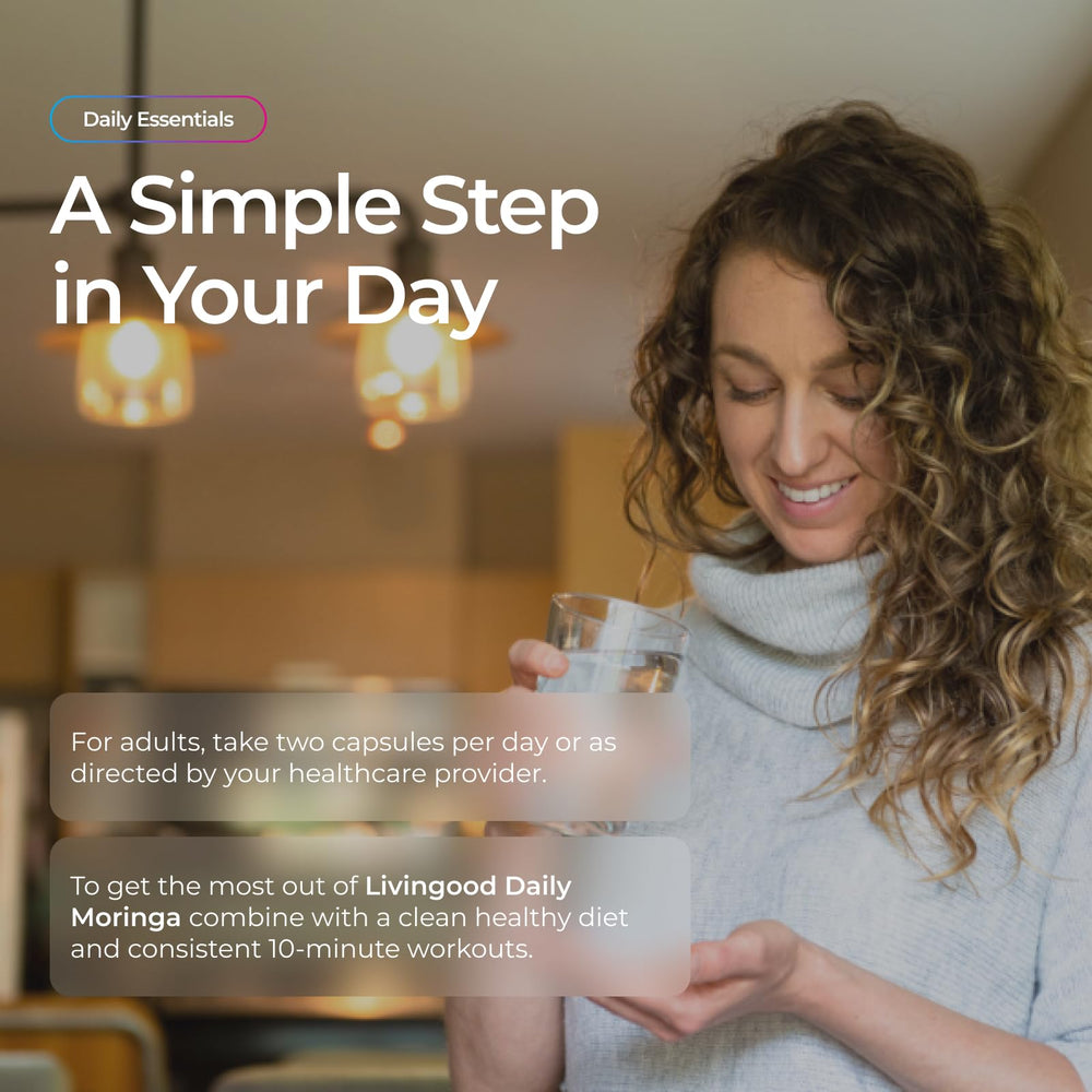 Livingood Daily supplement facts label close-up highlighting ingredient transparency and dosage