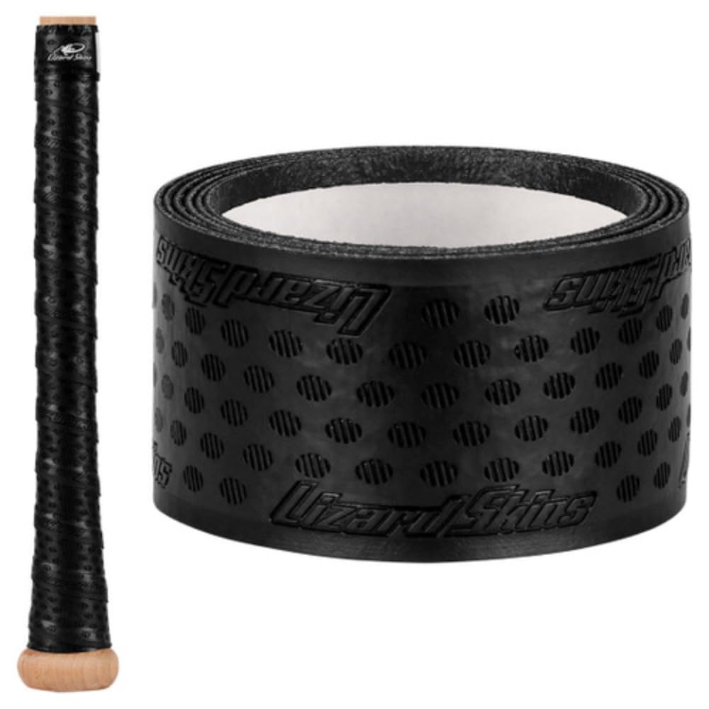Lizard Skins DSP Ultra front packaging showing Jet Black wrap and included tape benefit of easy installation