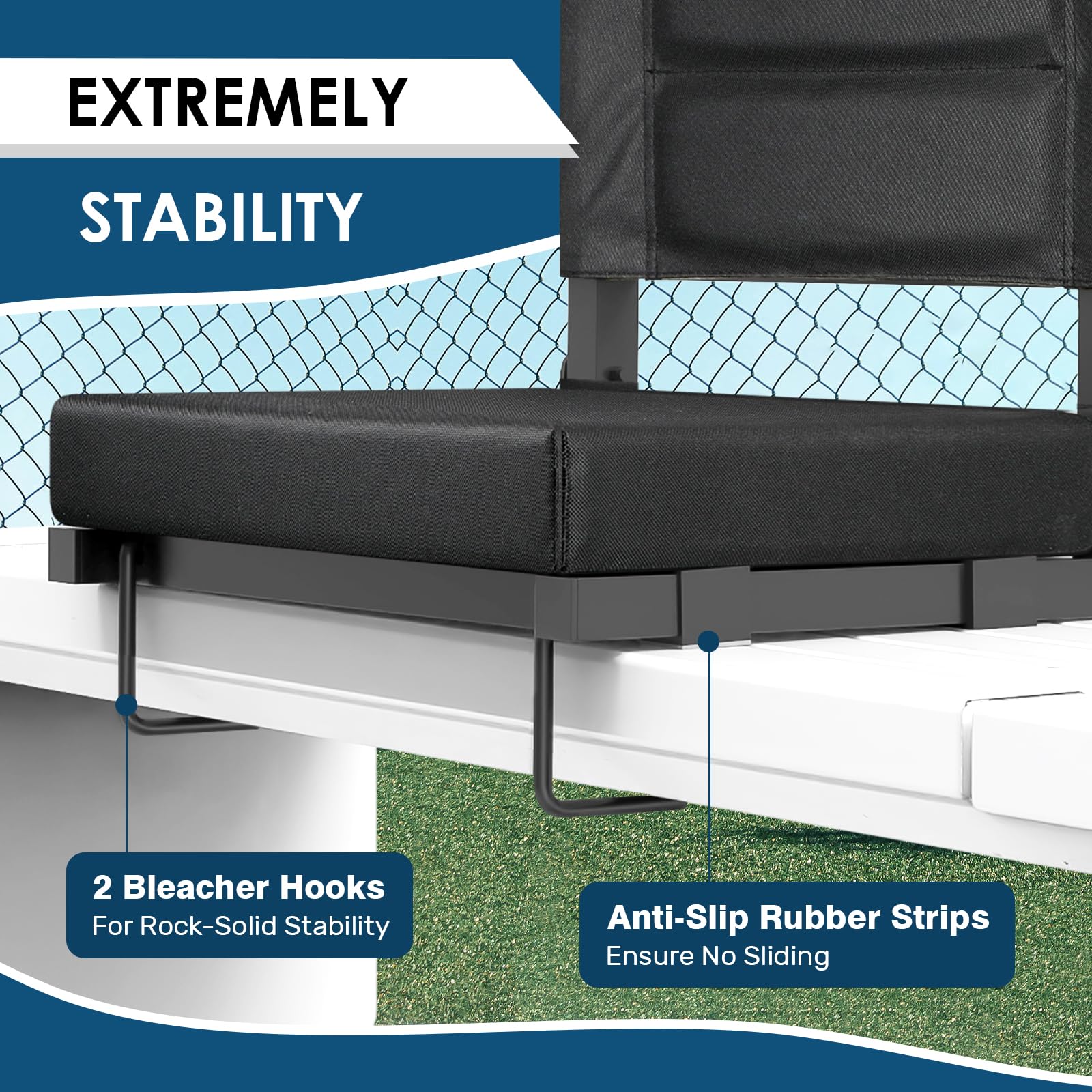 LLEVTIC folded side profile illustrating compact portability and easy storage