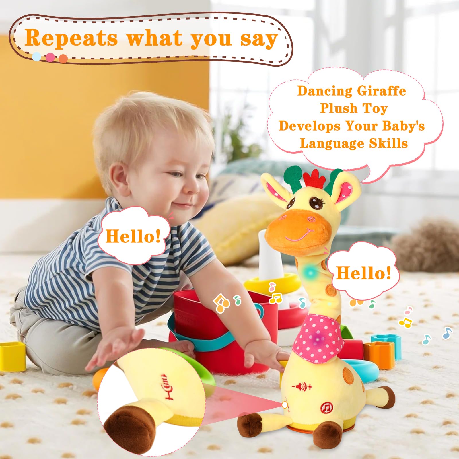 LLUKEME giraffe on picnic blanket illustrating portable fun outdoors with family