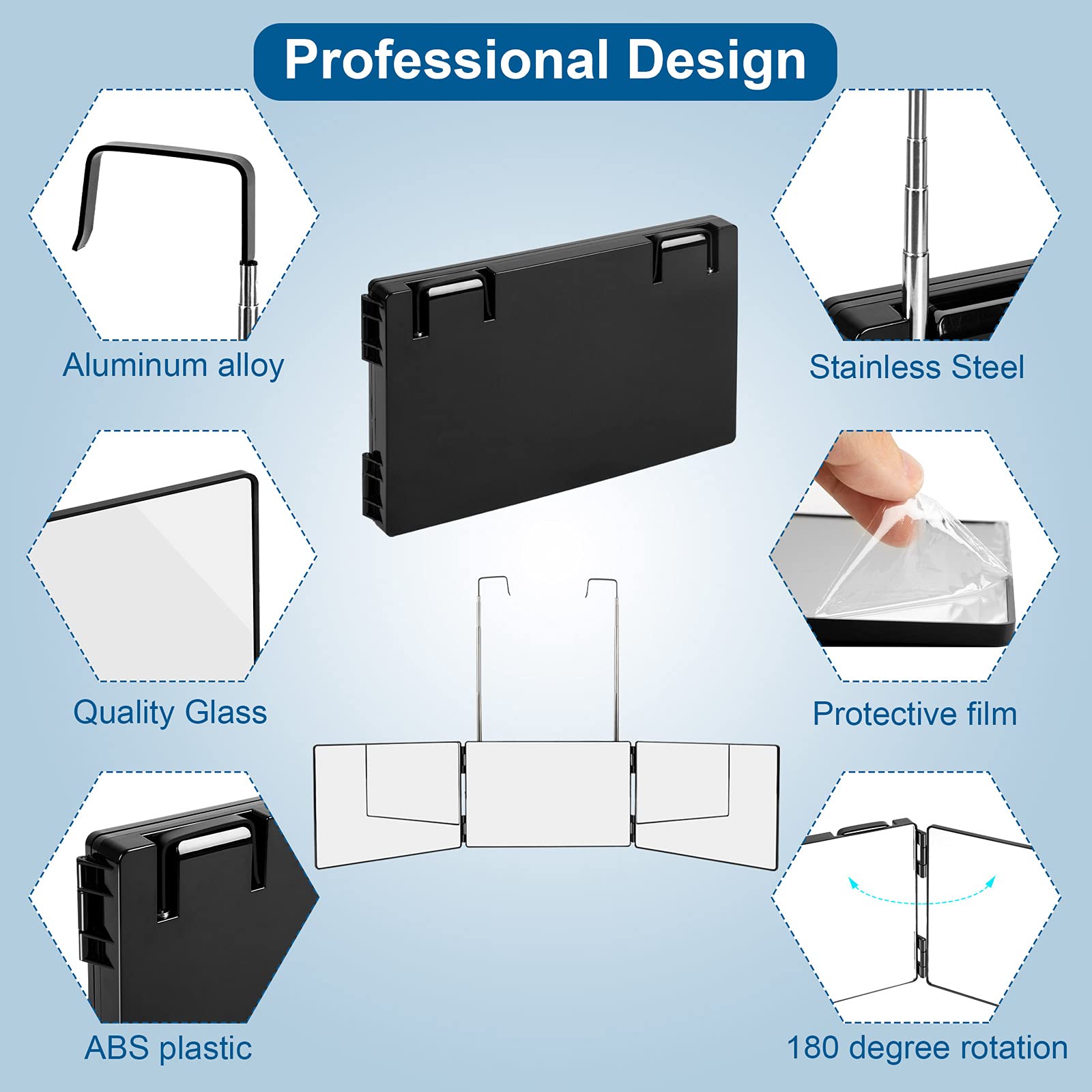 LMZNXCZ telescoping aluminum hooks detail showing secure adjustable hanging benefit