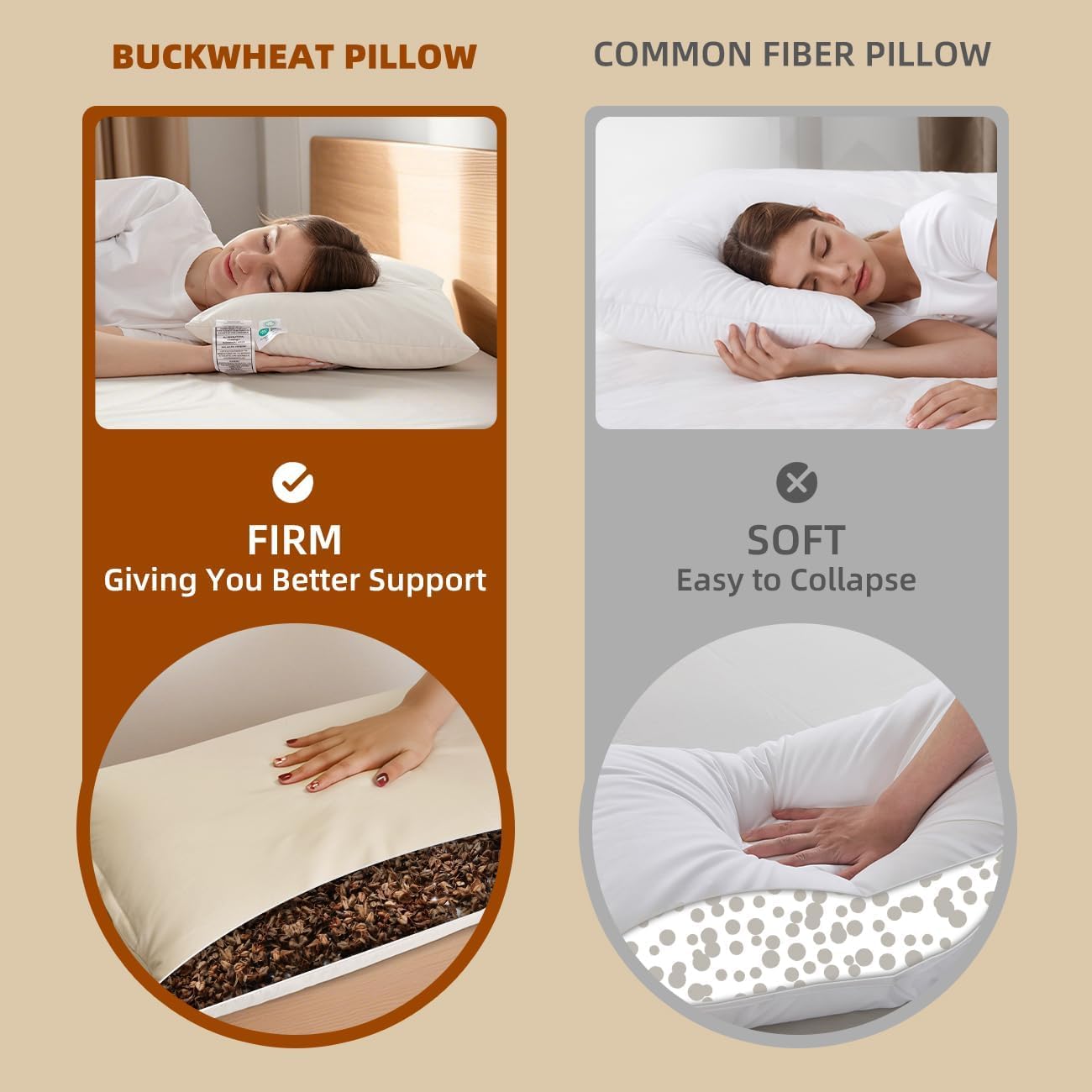 LOFE pillow in bedroom demonstrating cooler, supported sleep