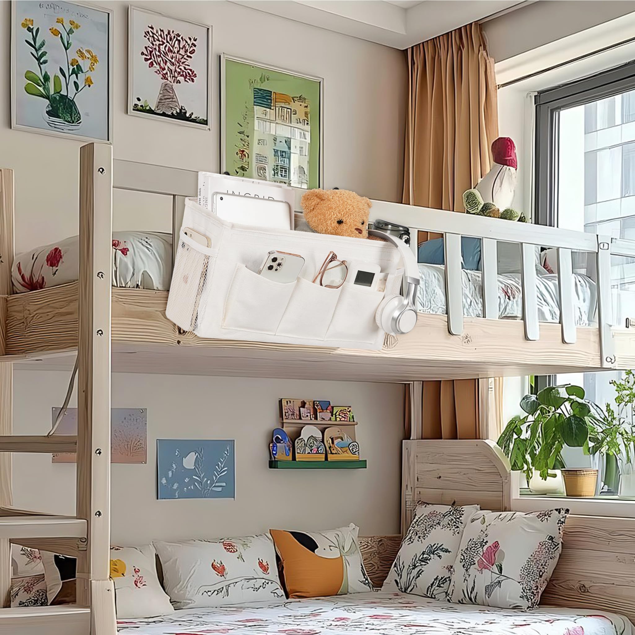 Loghot in a dorm room setting showing tidy space and lifestyle convenience benefit