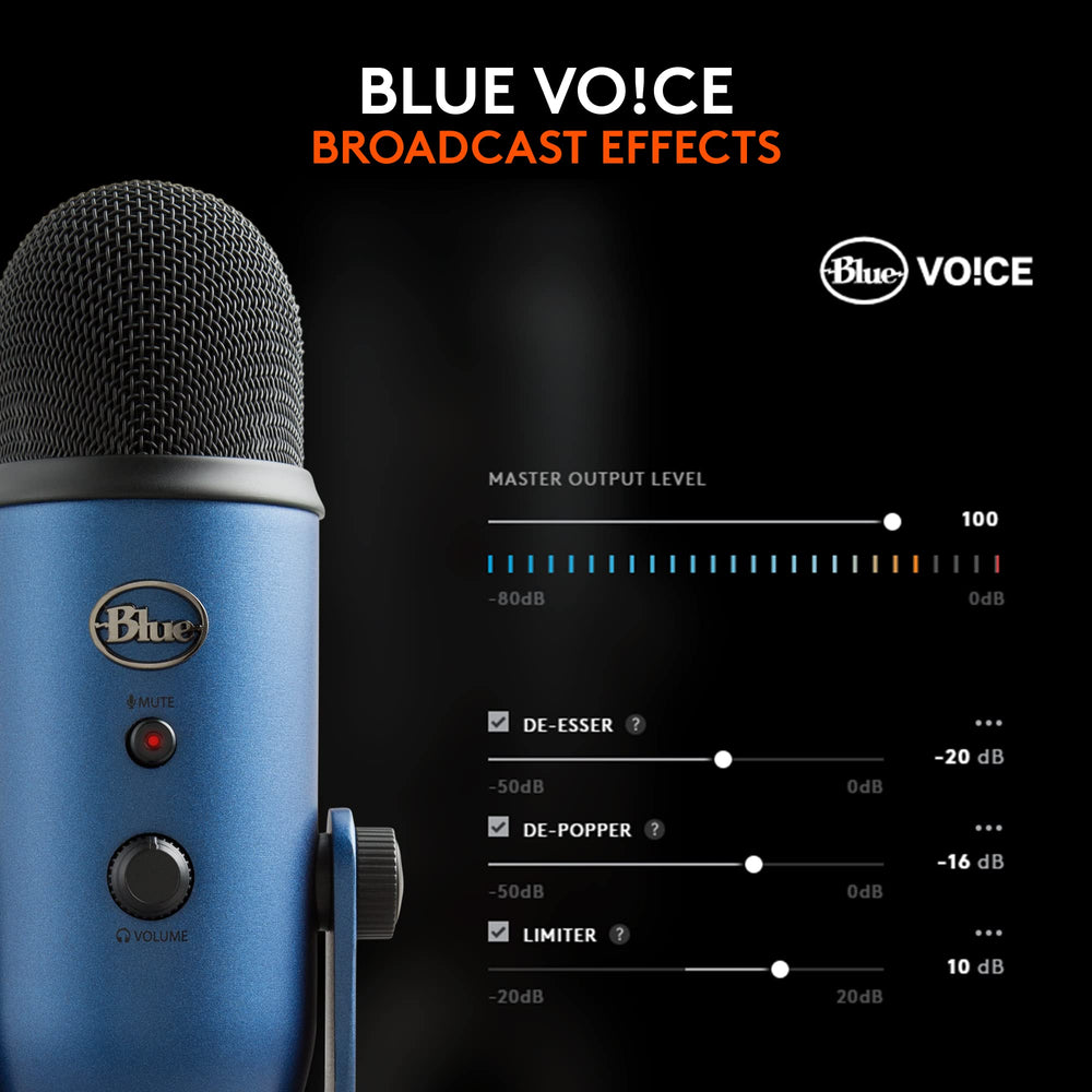 Logitech G Blue Yeti closeup of capsule grille showing high-quality construction