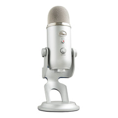 Logitech G Blue Yeti front view showing microphone clarity and build benefit