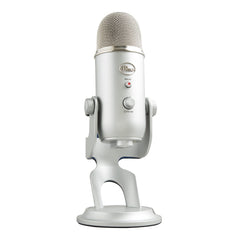 Logitech G Blue Yeti side closeup of controls for easy on-device adjustments