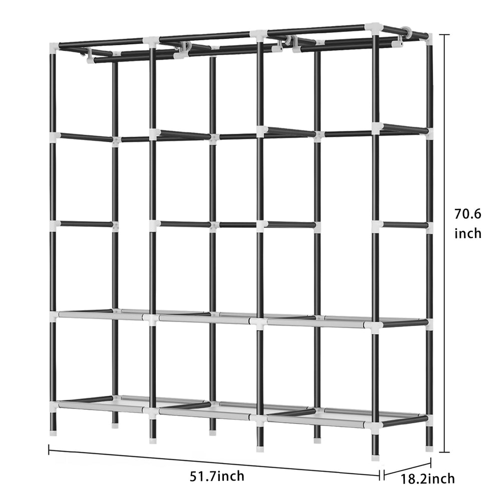 LOKEME wardrobe placed in bedroom showing space-saving organization benefit