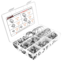 LOKMAN front packaging case with 60 clamps and organized compartments for quick access