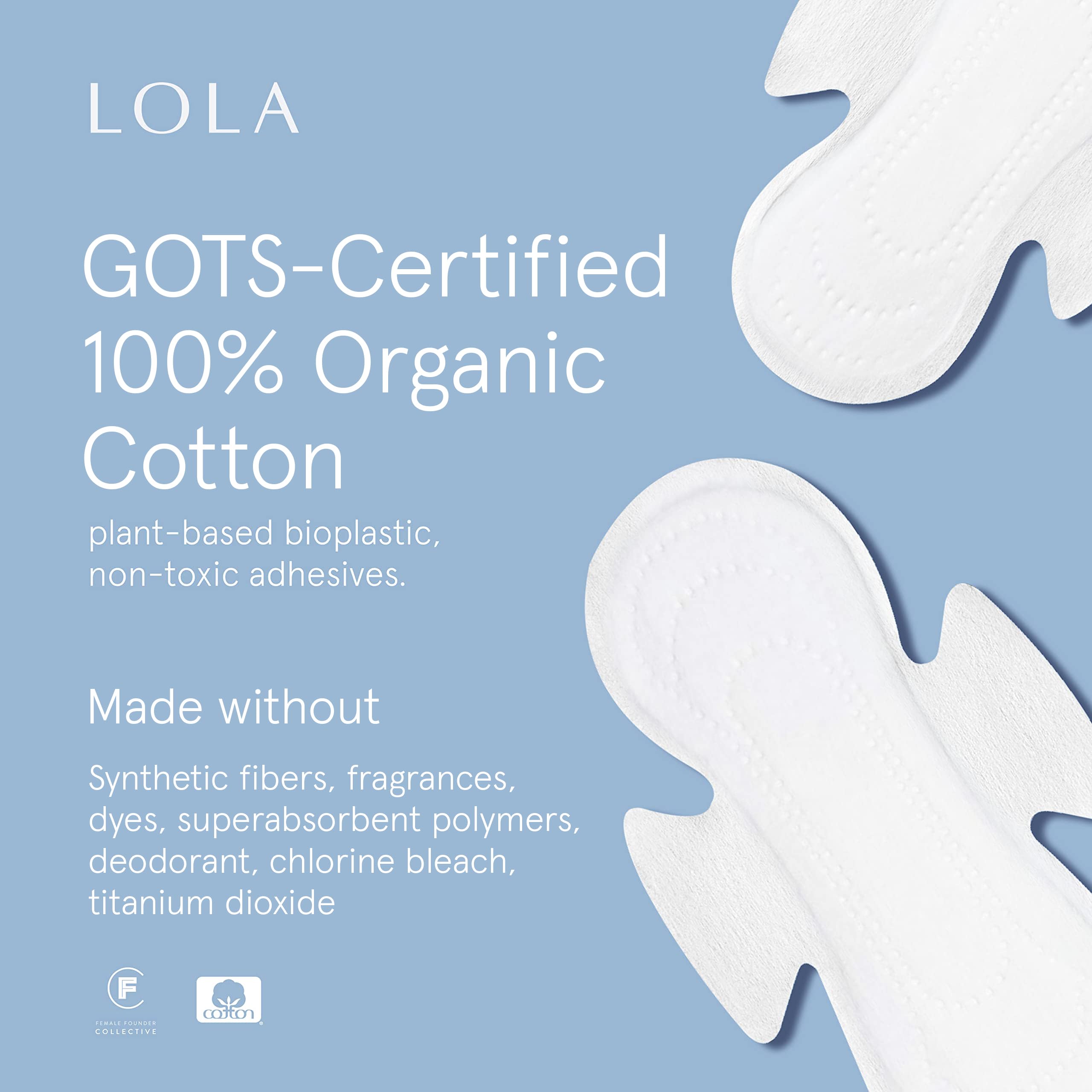 LOLA close-up of cotton top layer offering gentle comfort