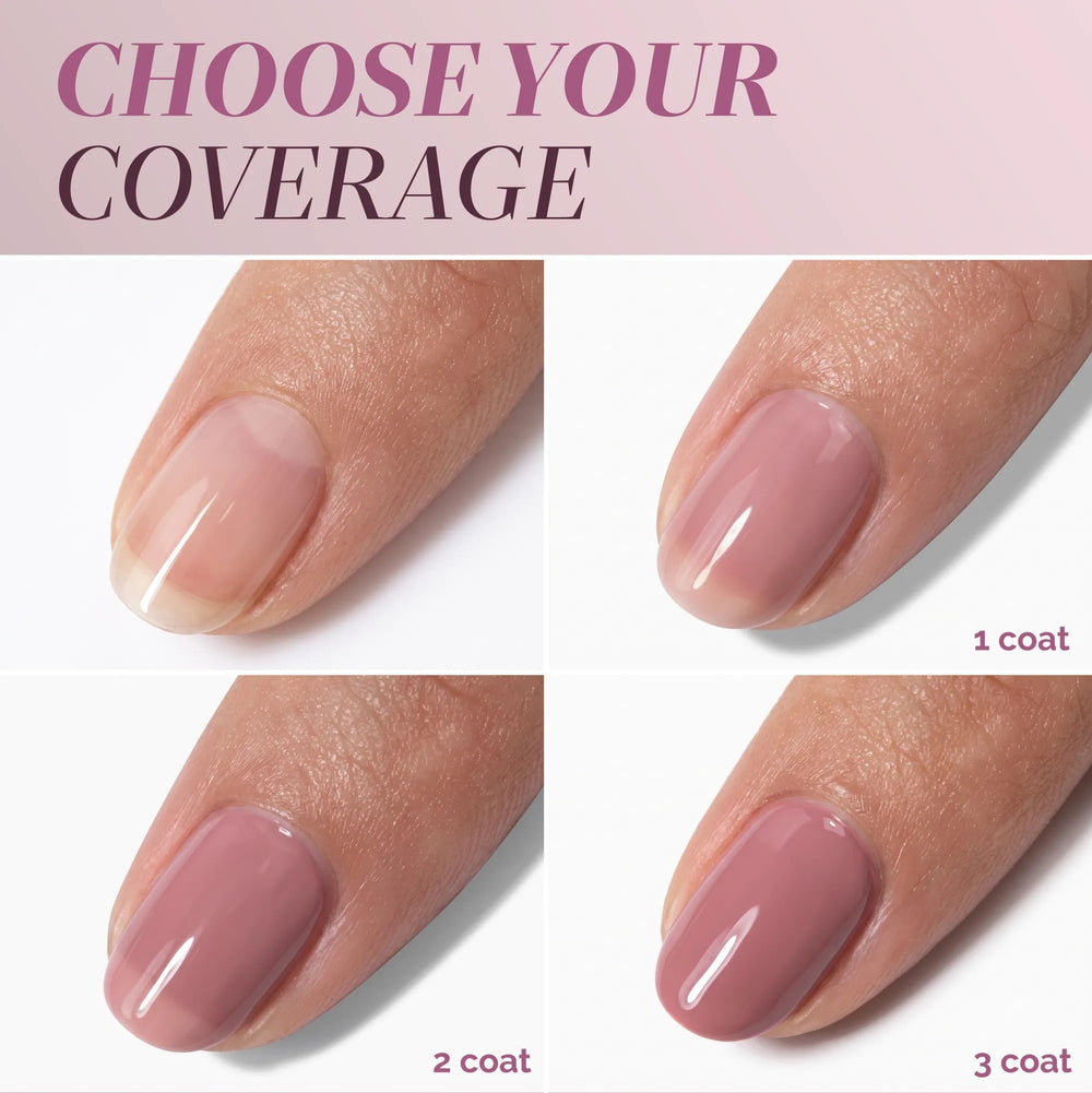 LONDONTOWN polish being applied in a quick 5-minute mani saving time