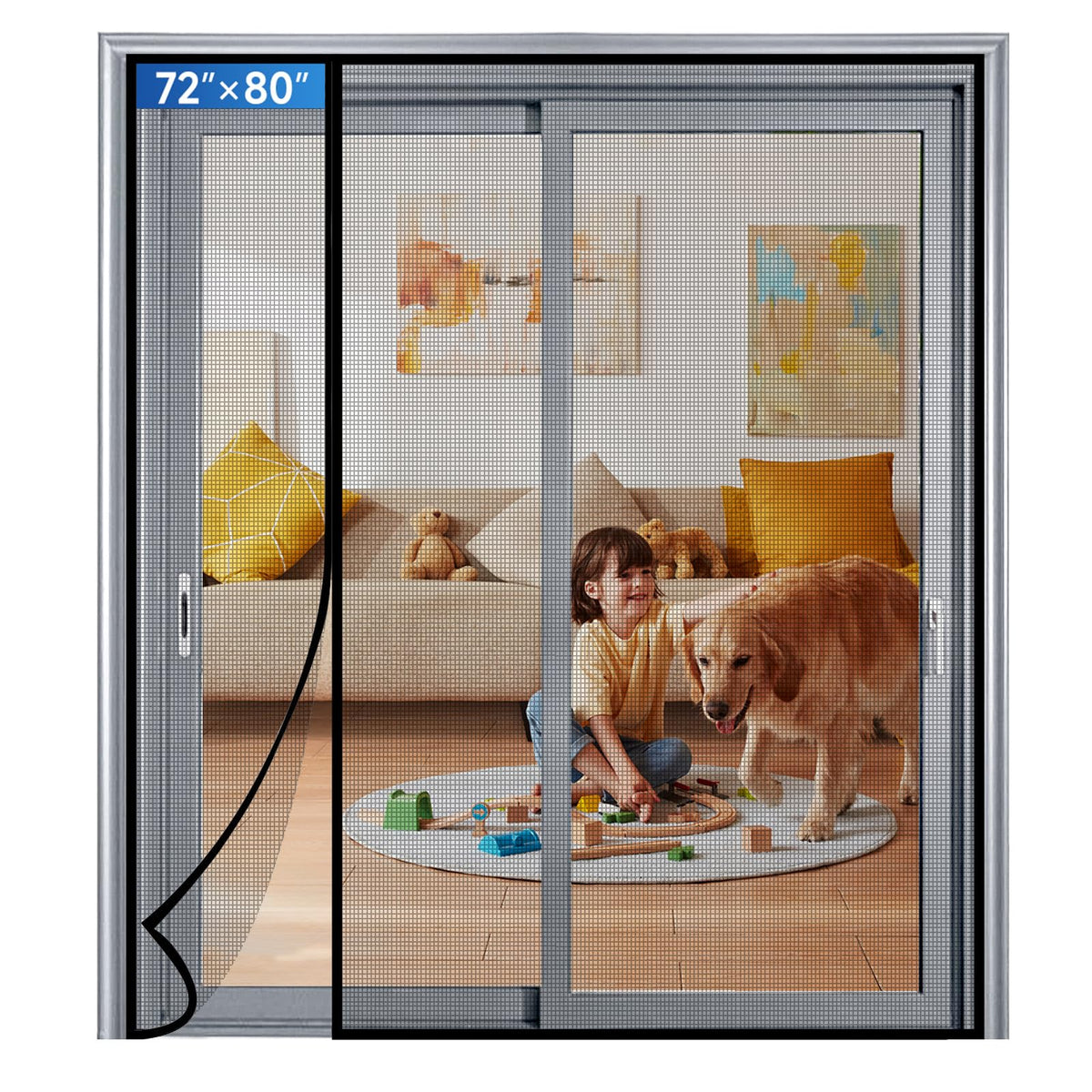 LONGEAS front full-panel view showing secure bug protection and airflow
