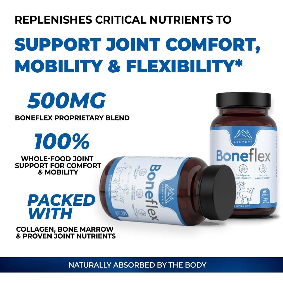 Lonvera Boneflex ingredient blend of turmeric and supplement powders benefits