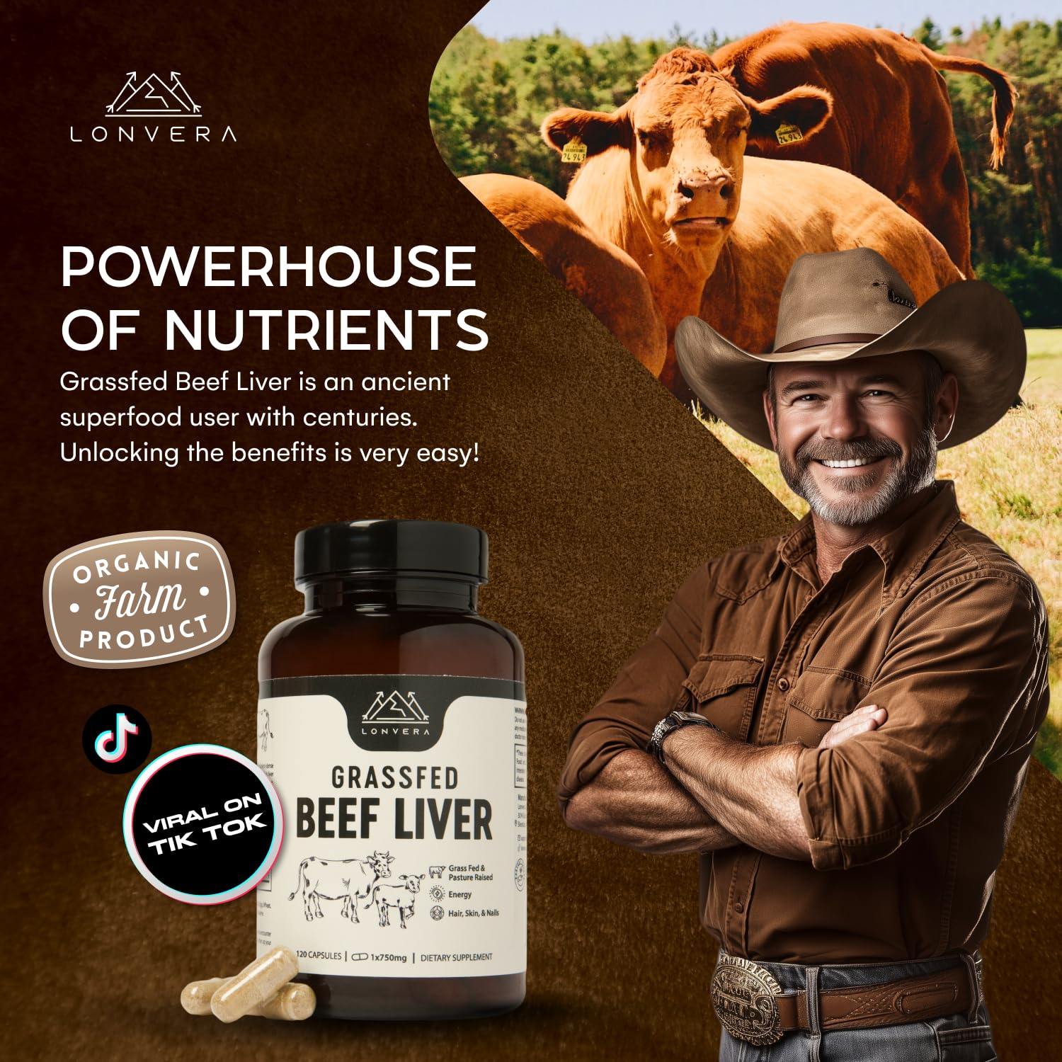 Lonvera capsules beside a balanced meal showing pairing for better absorption
