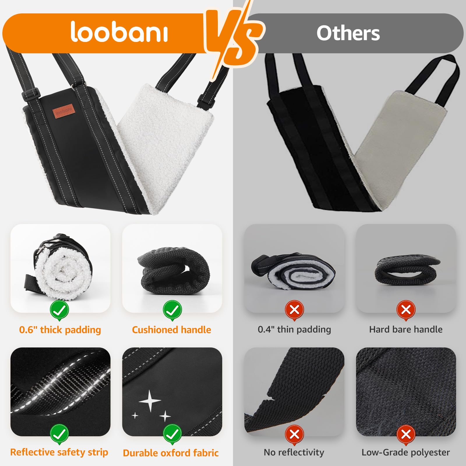 LOOBANI use on stairs lifestyle shot offering steady step assistance