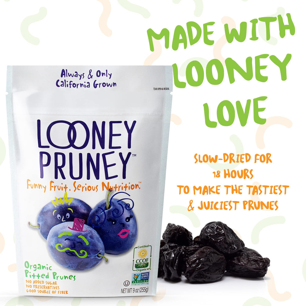 Looney Pruney chopped on cutting board for cooking and baking