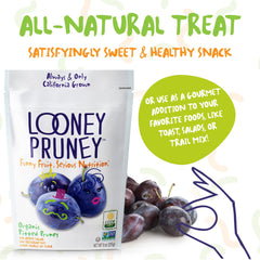 Looney Pruney texture detail showing soft, glossy prune surface