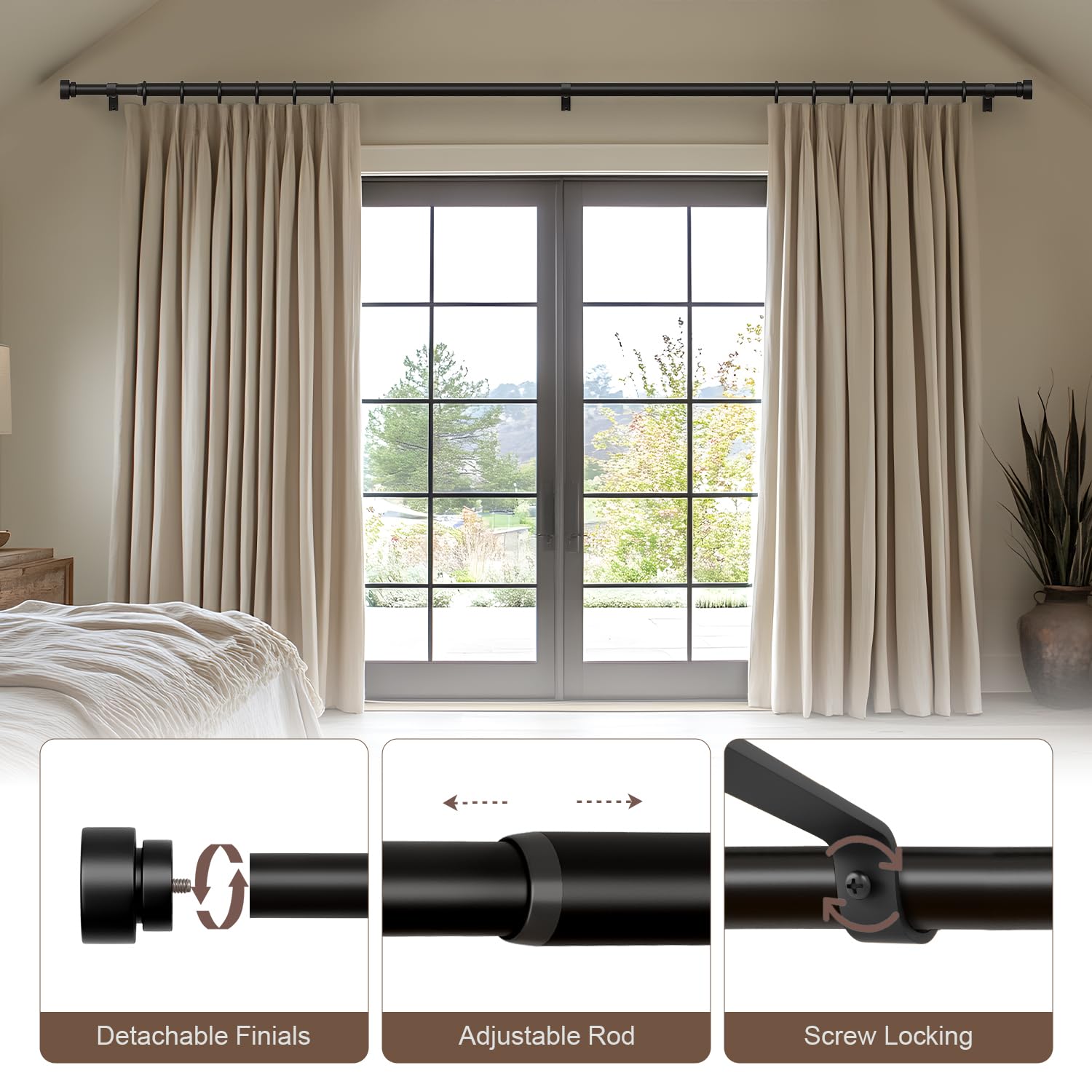 Lootkell partially extended rod showing telescoping adjustability benefit