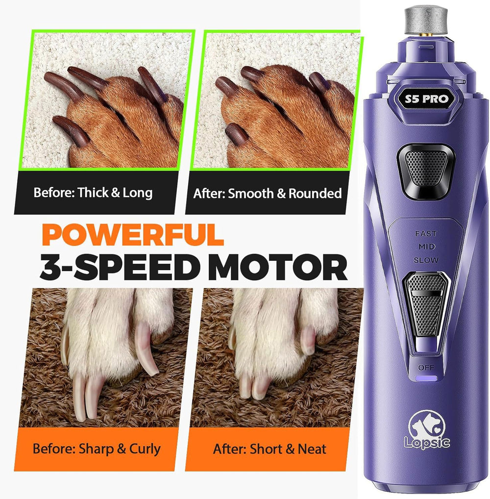 LOPSIC grinder held in hand to show ergonomic scale and control