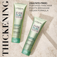L'Oreal Paris EverPure conditioner pouring to show creamy texture