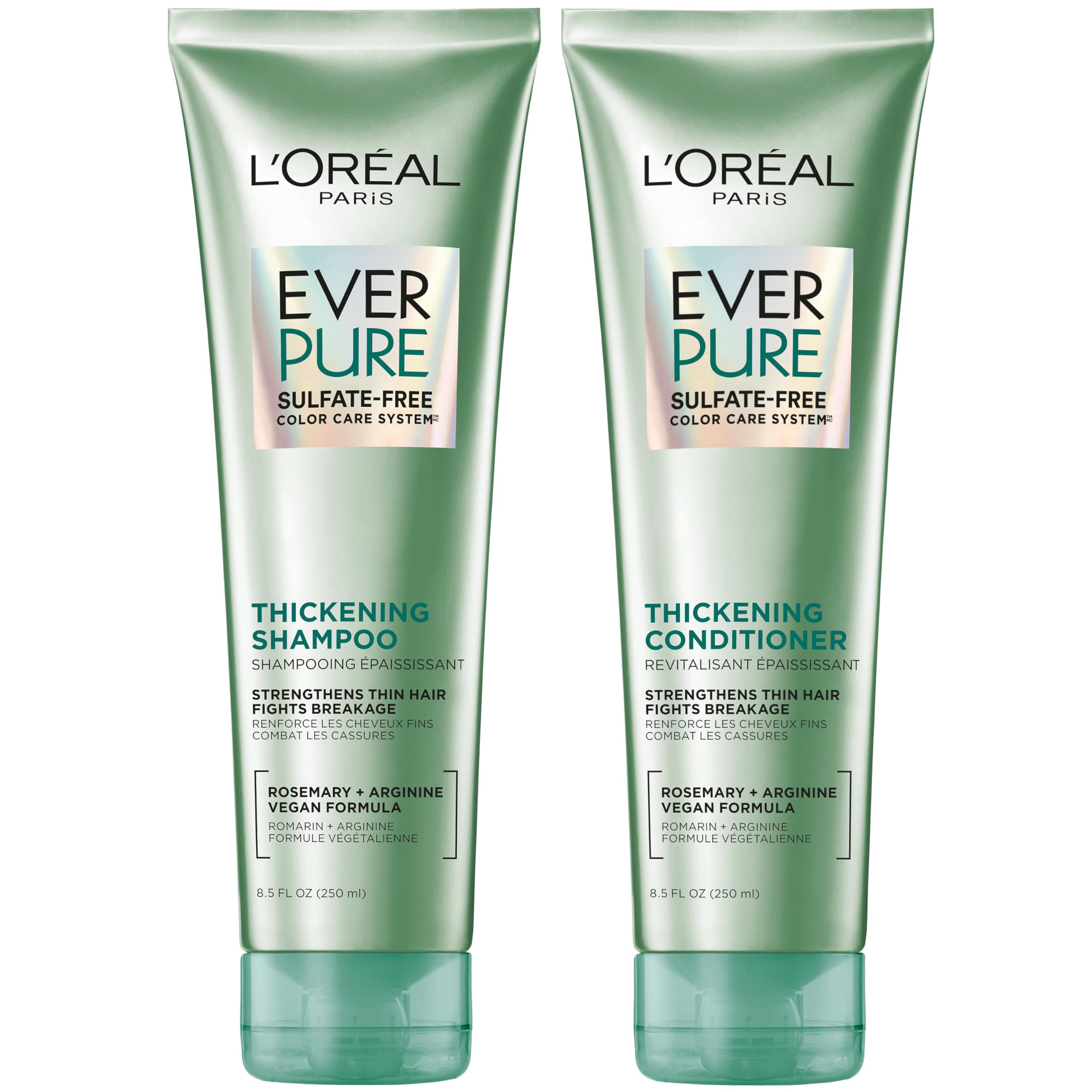 L'Oreal Paris EverPure kit front view showing bottles and benefits