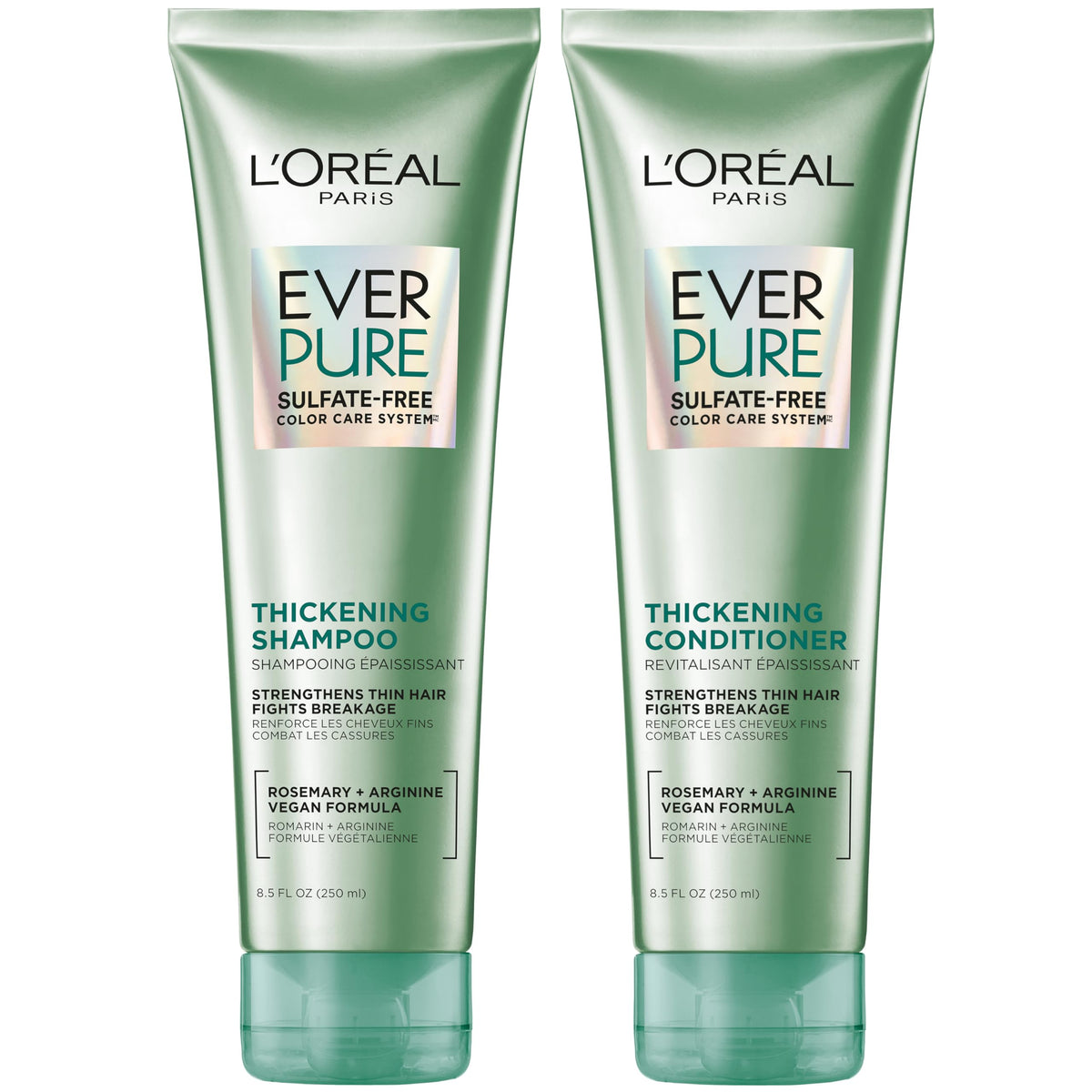 L'Oreal Paris EverPure kit front view showing bottles and benefits