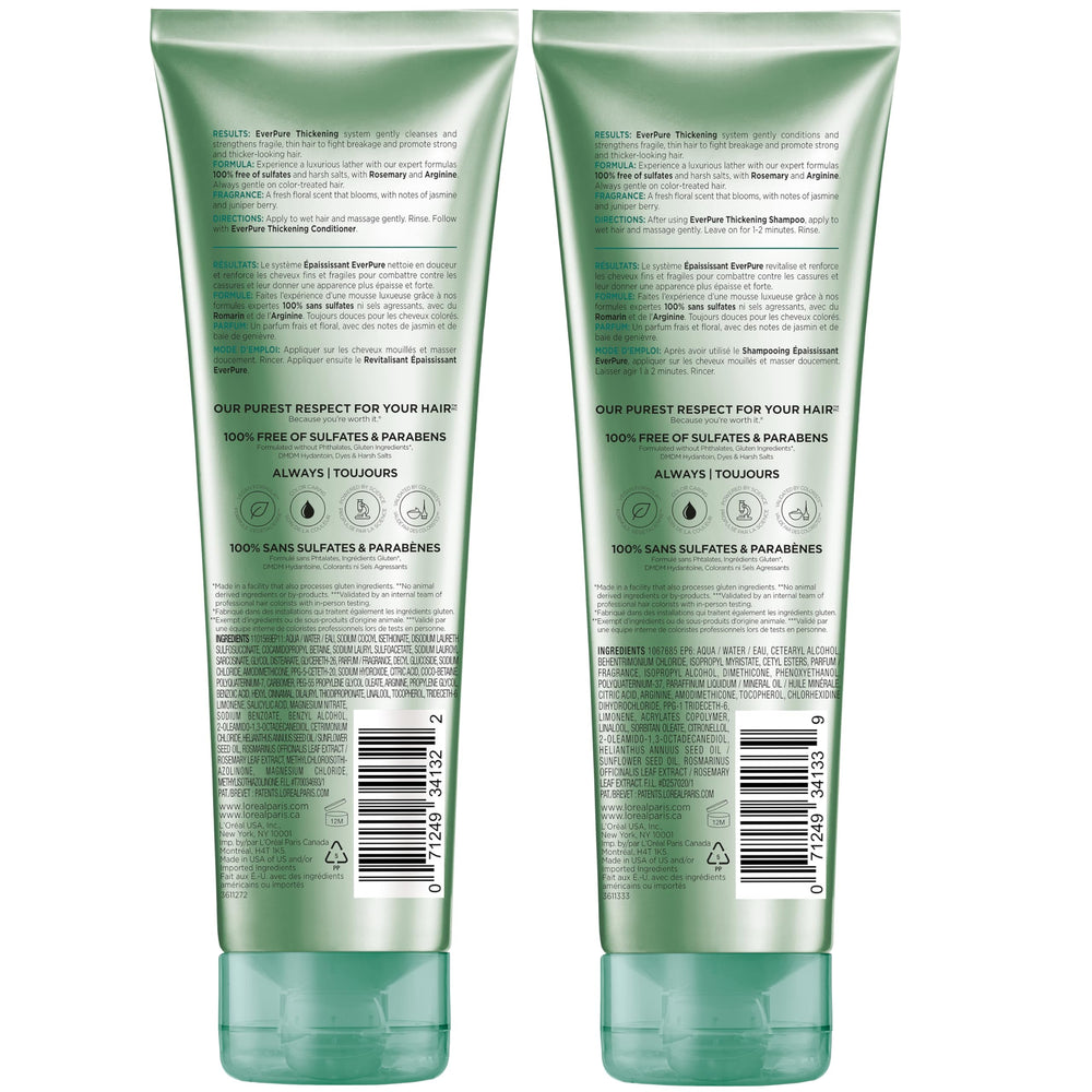 L'Oreal Paris EverPure displayed on bathroom shelf as lifestyle shot