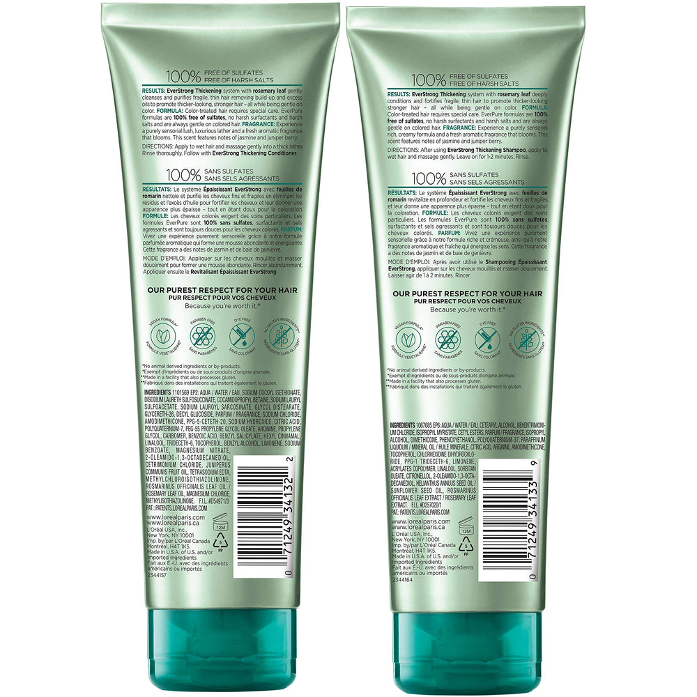L'Oreal Paris EverPure shampoo pump up close for easy dispensing