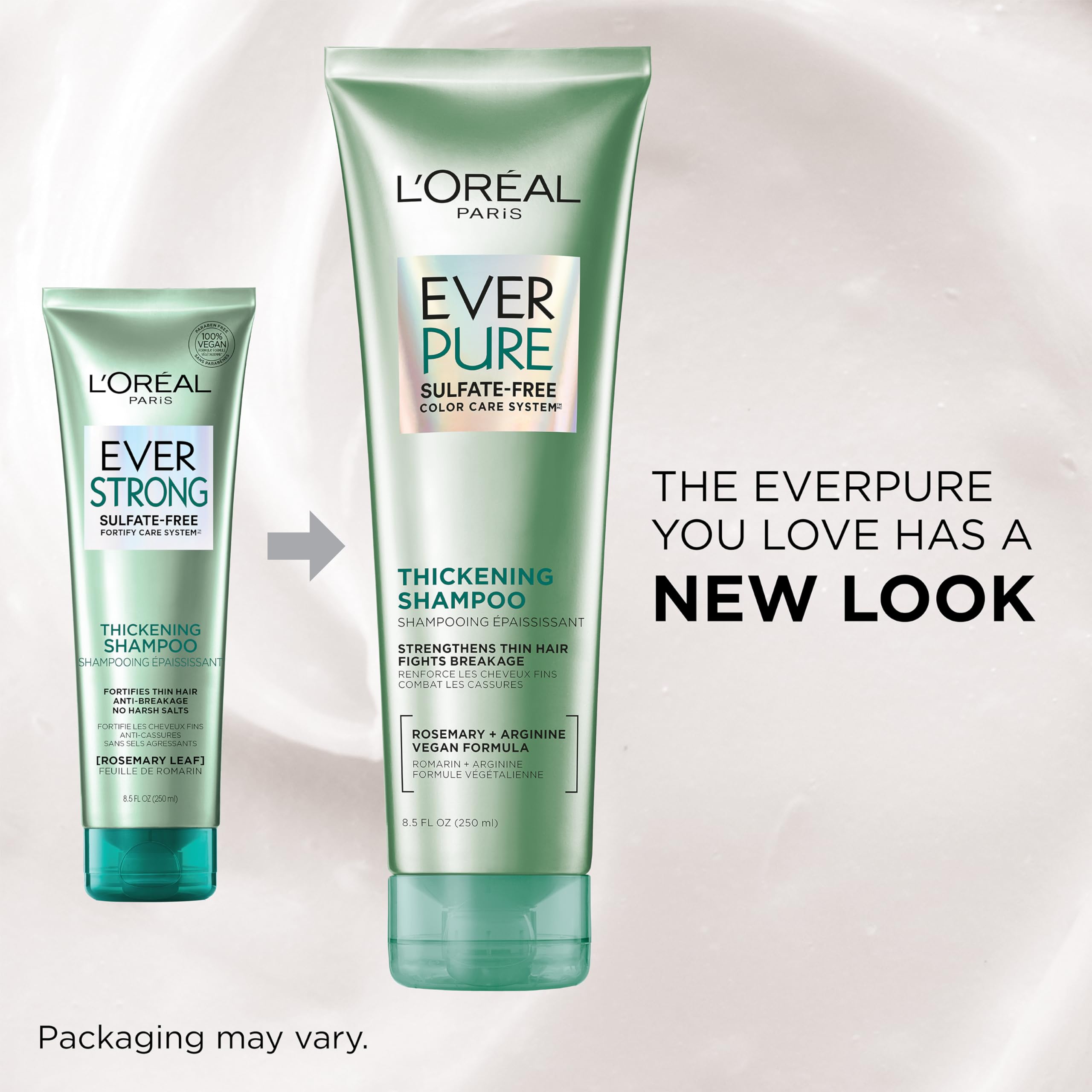 L'Oreal Paris EverPure rich lather demonstrating gentle cleansing