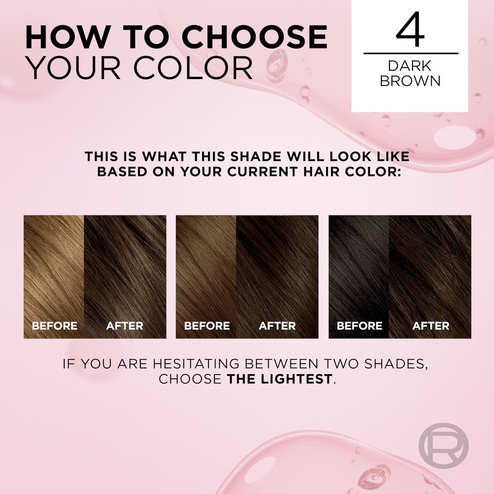 applying Excellence Crème color with brush demonstrating L'Oreal Paris even coverage benefit