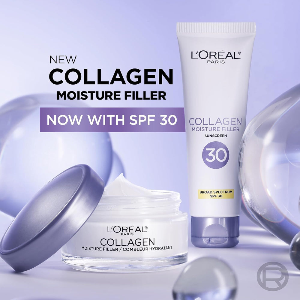L'Oreal Paris jar on bathroom counter in lifestyle scene suggesting daily routine use