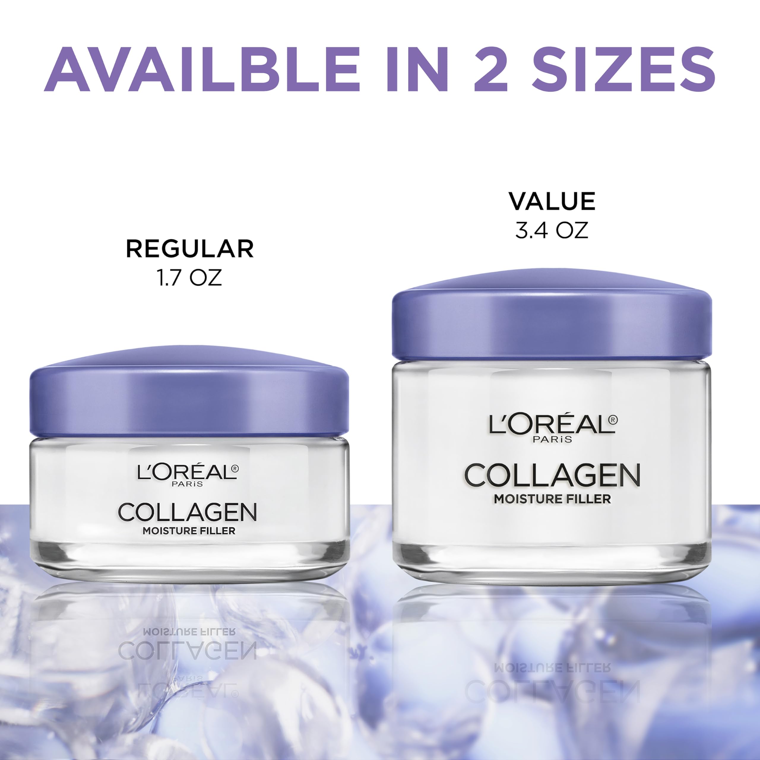 L'Oreal Paris skin before and after focus demonstrating visible smoothing and plumping