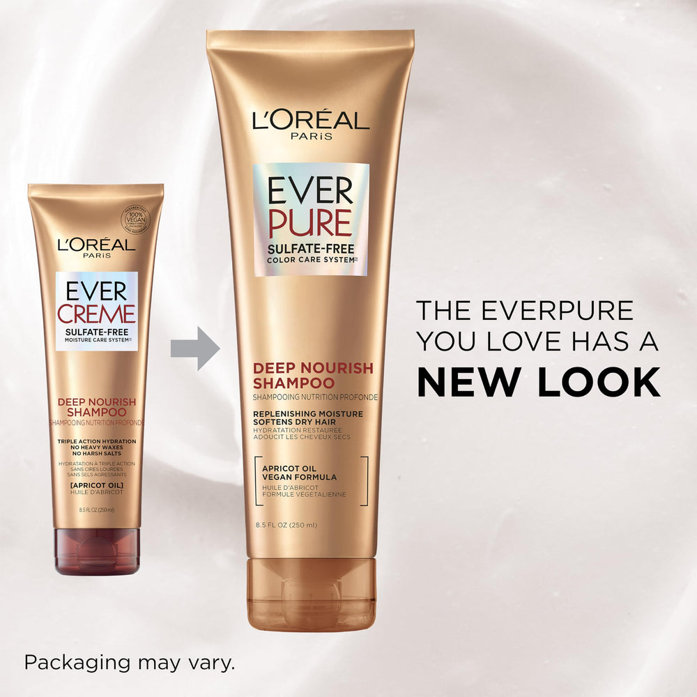 L'Oreal Paris conditioner cream texture illustrating deep hydration