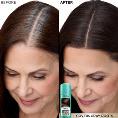 L'Oreal Paris before and after parting demonstrating natural blending