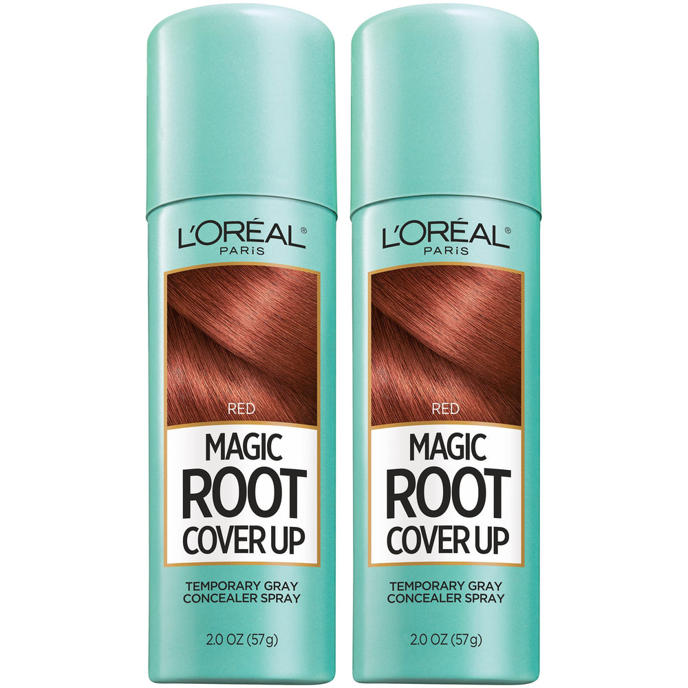 L'Oreal Paris front packaging showing spray cans and brand benefit