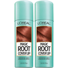 L'Oreal Paris front packaging showing spray cans and brand benefit