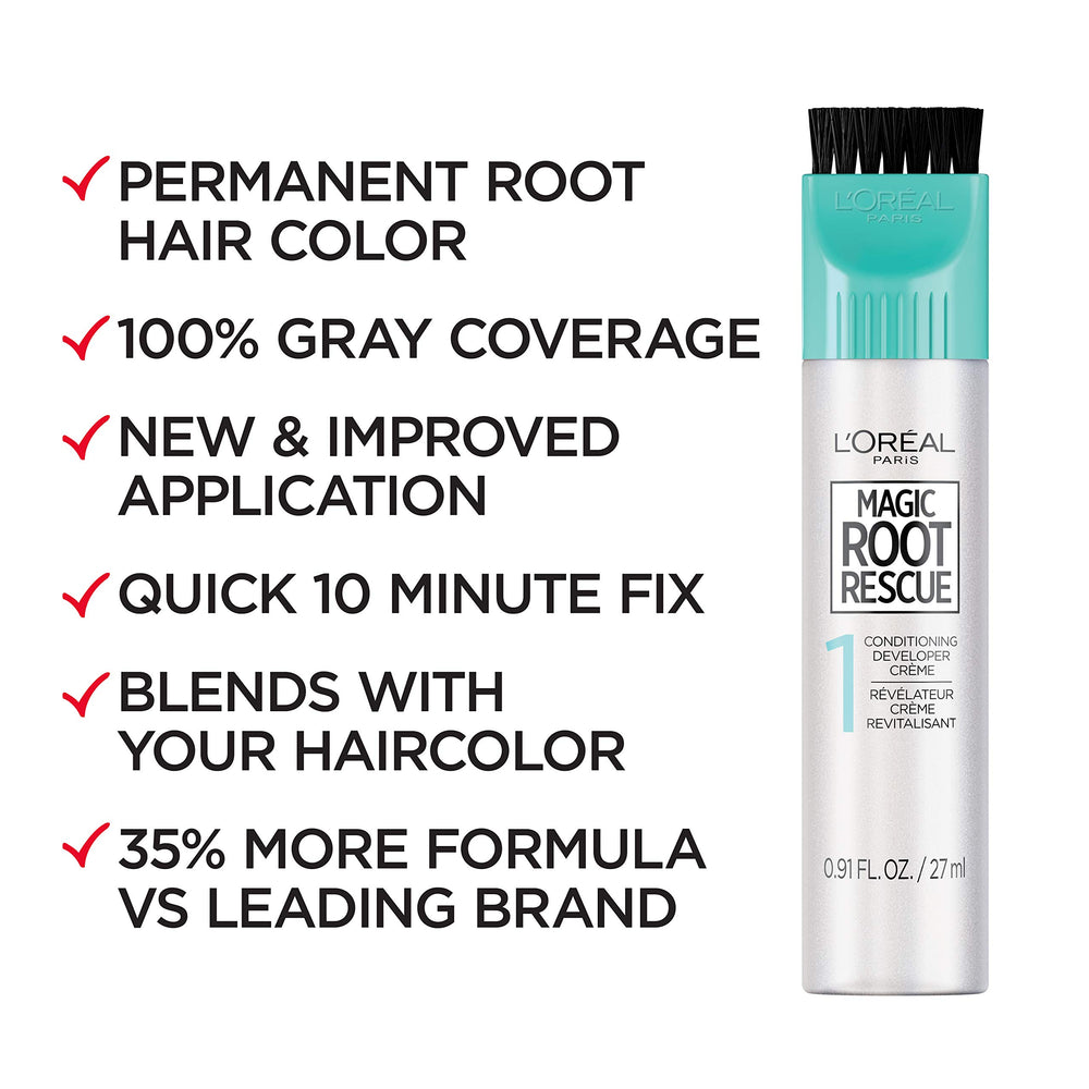 L'Oreal Paris precision brush applicator close-up for accurate root painting
