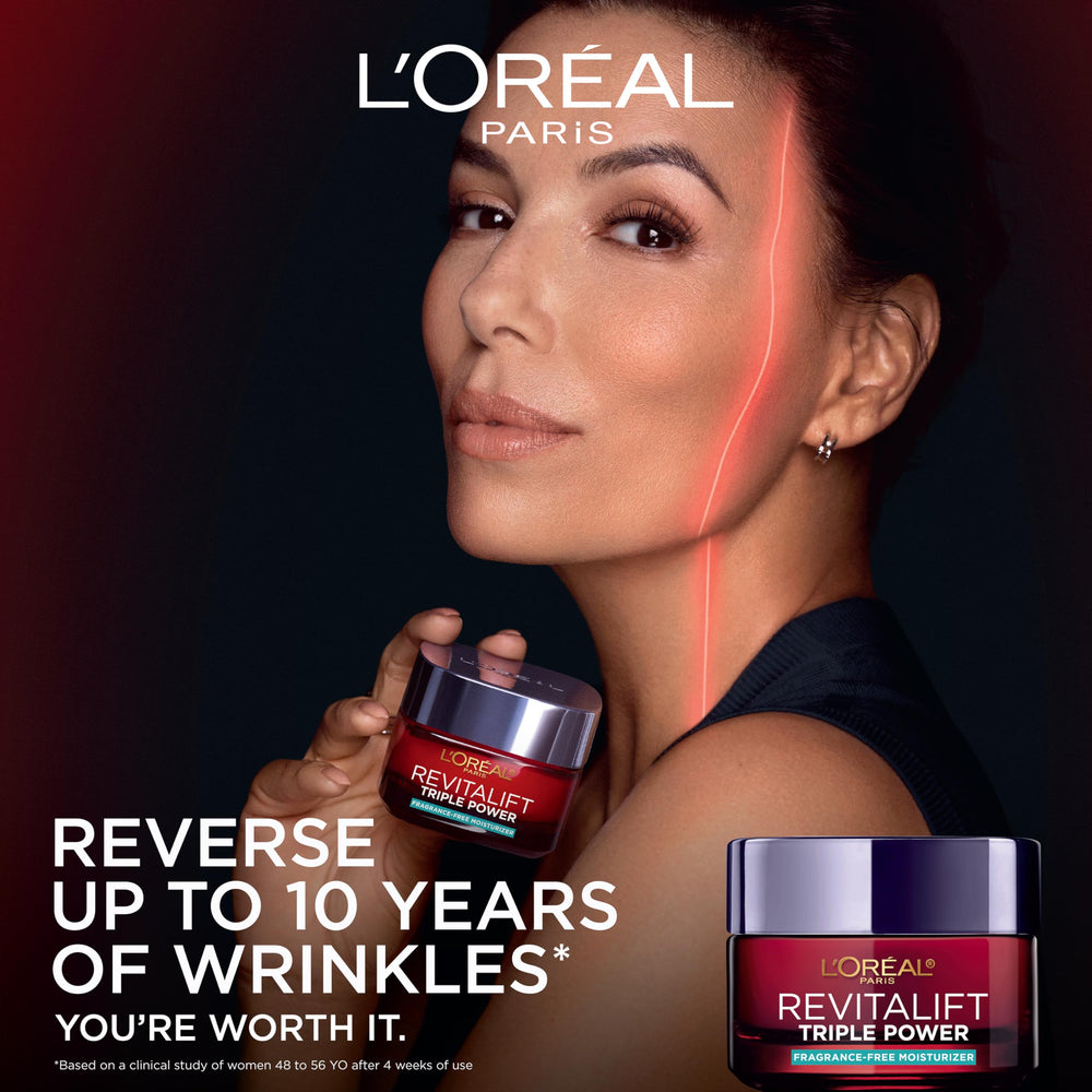 L'Oreal Paris cream texture close-up showing smooth non-greasy finish