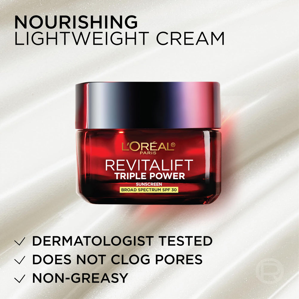 L'Oreal Paris layered under makeup showing no white cast benefit