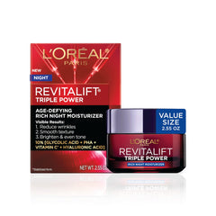 L'Oreal Paris jar front view showing product and clear branding for shelf appeal