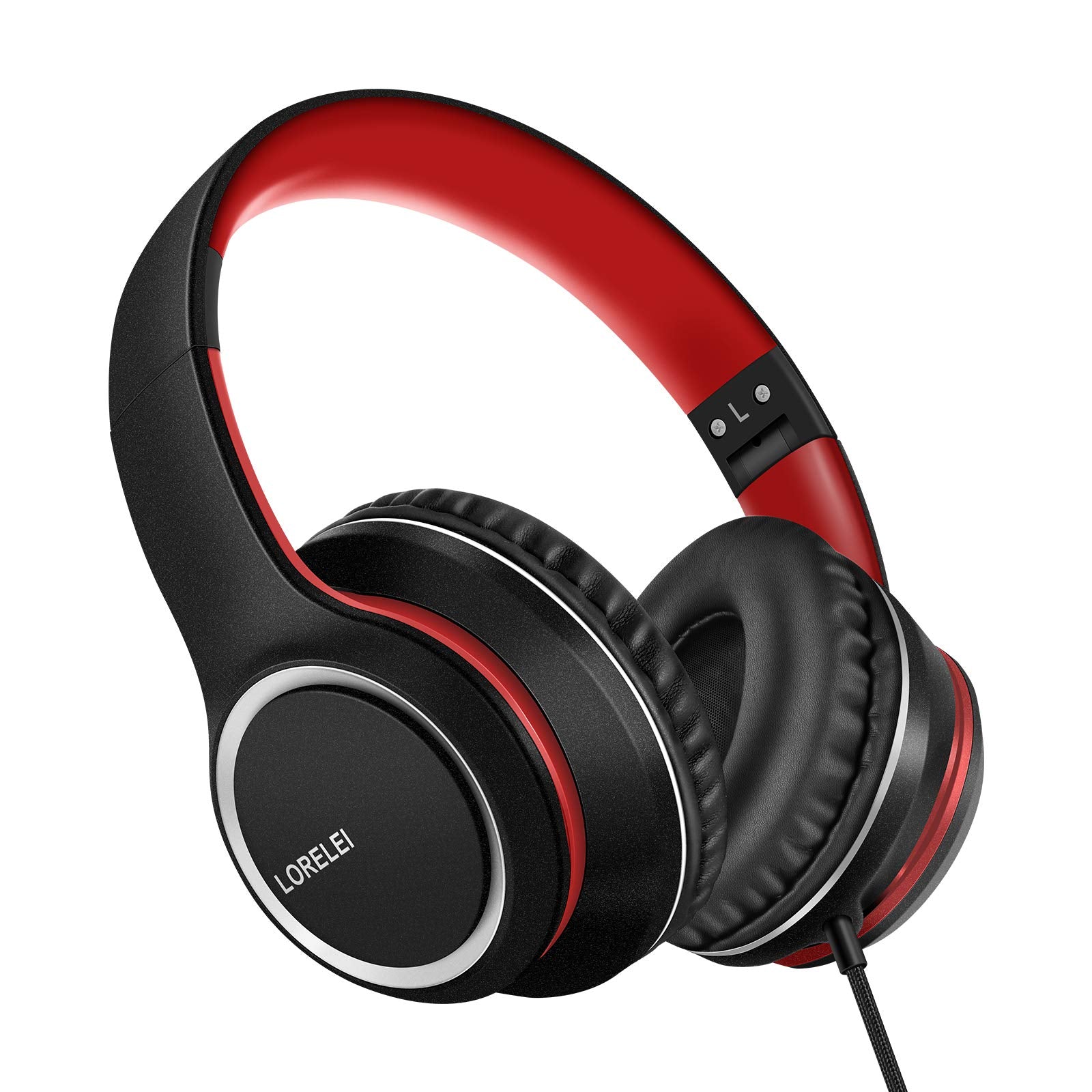 LORELEI X8 front view showing sleek black-red design and clear branding for style