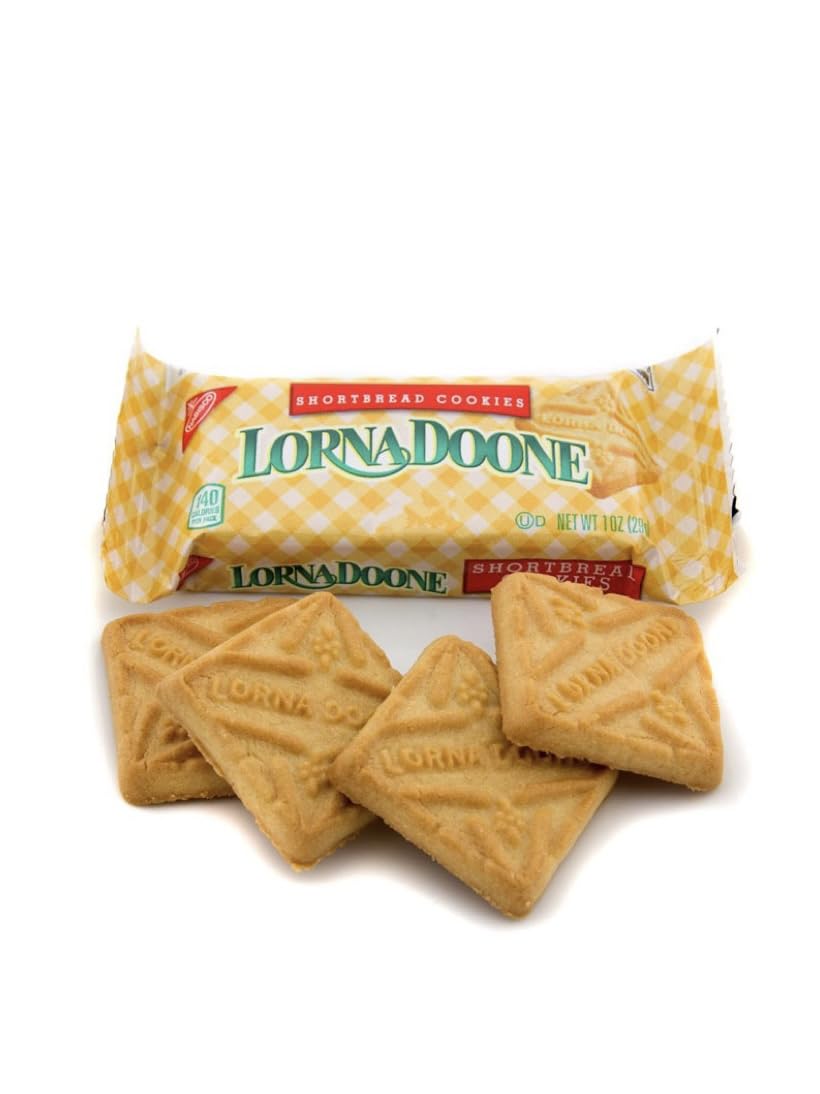 Lorna Doone front packaging showing neat snack packs and brand for instant recognition