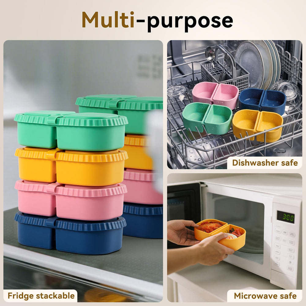 LOROTOCO packed in a lunchbox with snacks, benefit: convenient on-the-go packing