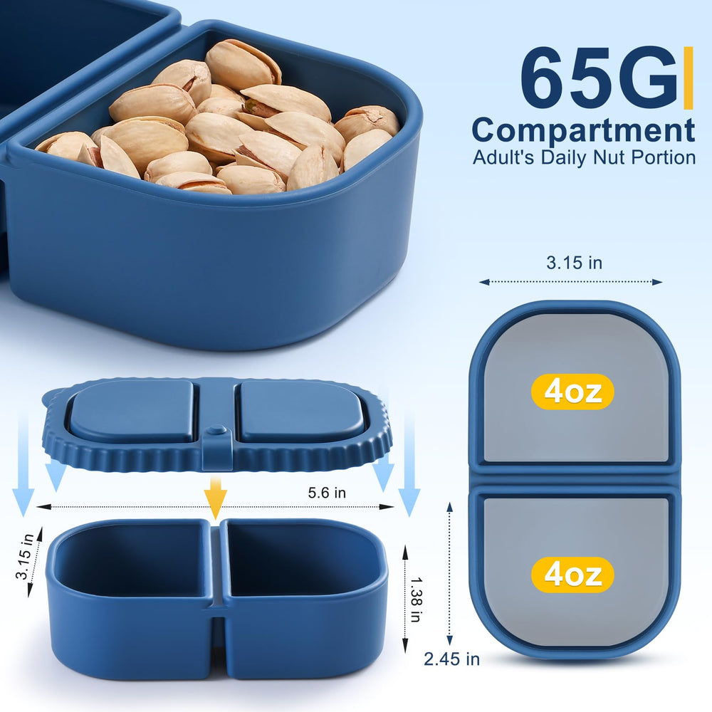 LOROTOCO open box showing two 4oz compartments, benefit: keeps foods separated