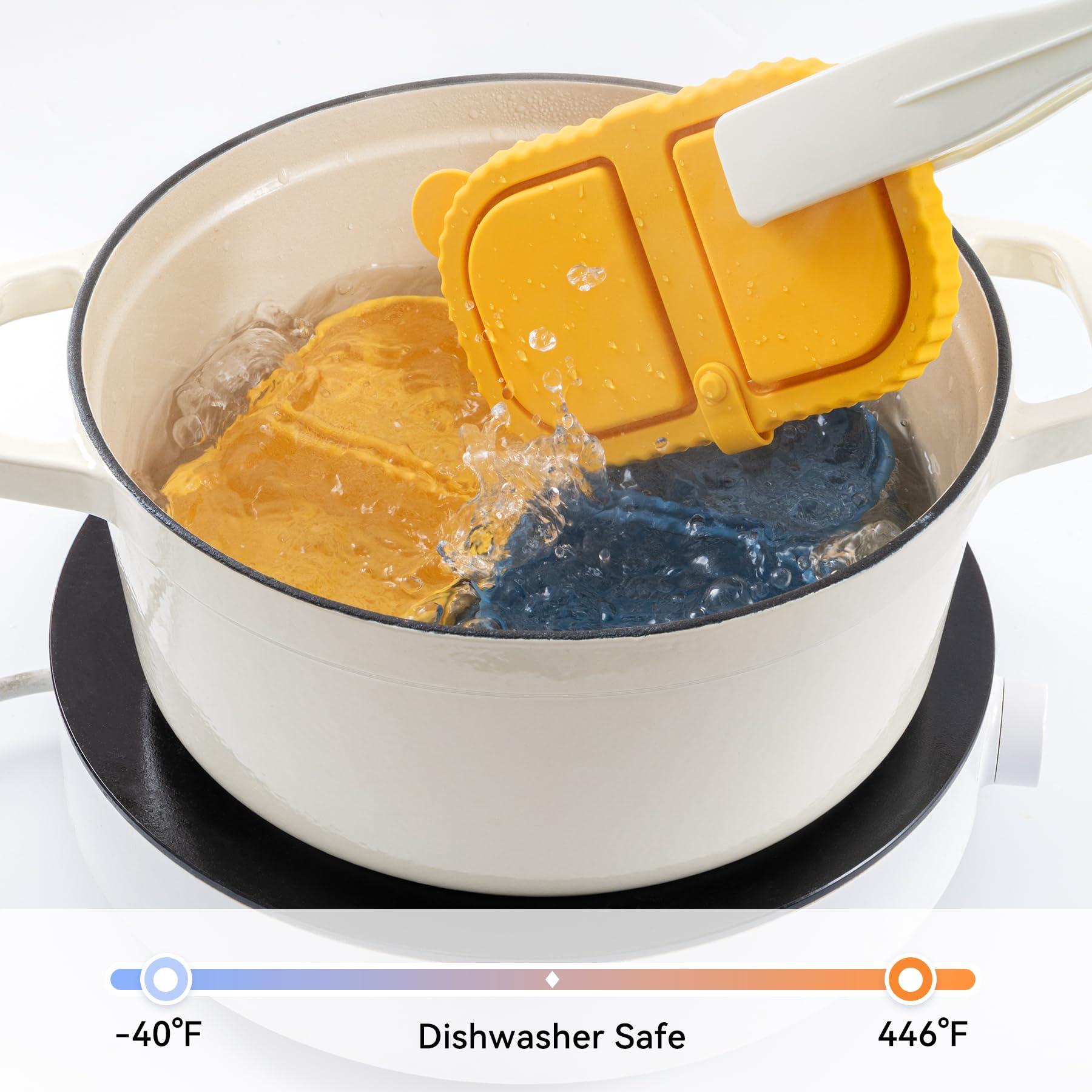 LOROTOCO silicone being flexed to show durability, benefit: crush-resistant and flexible