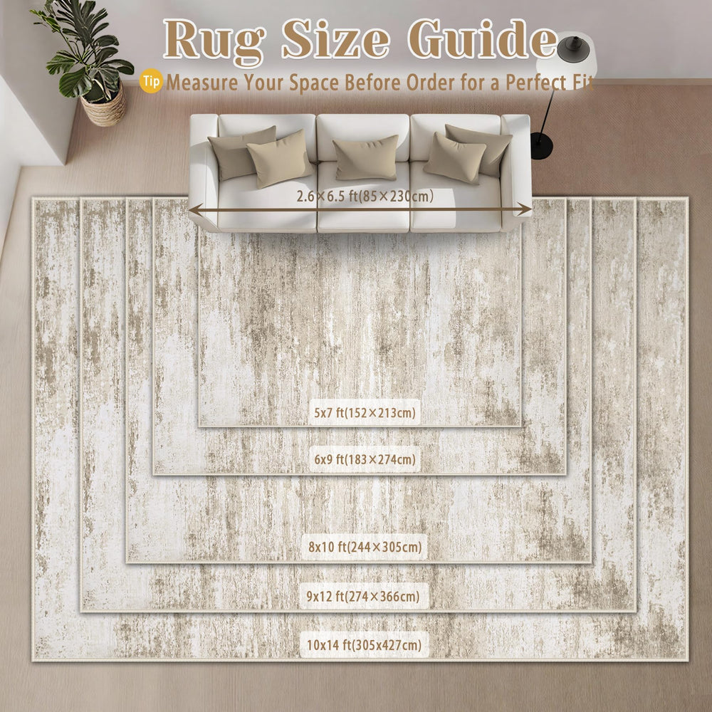 losbulake rug next to furniture for 8x10 size comparison and room fit guidance