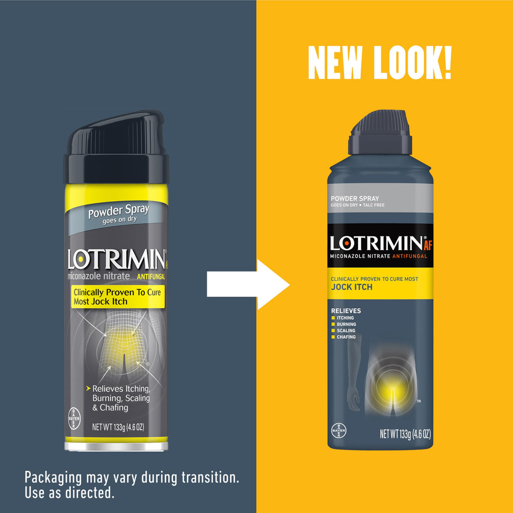 Lotrimin powder texture closeup illustrating dry, moisture-absorbing finish