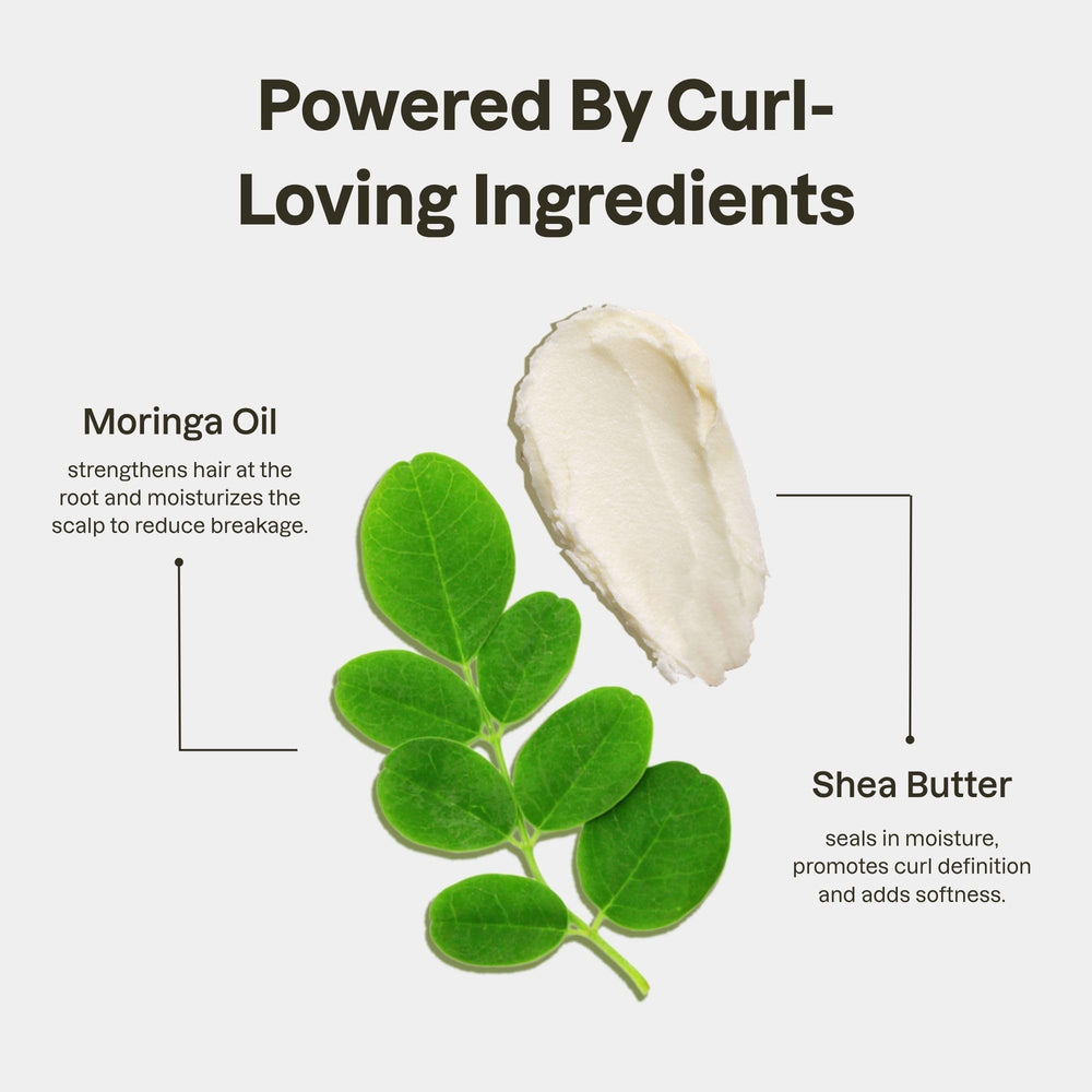Love Ur Curls cream texture on palm demonstrating easy spread and quick absorption